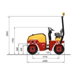 Rouleau tandem pour les enrobés CC 1100 - Compactage performant - Moteur Kubota D1703-M