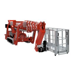 Nacelle araignée LEO35Tplus - chenilles ajustables hydrauliques - hauteur de travail 35,00 m - capacité panier 400 kg