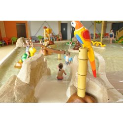 Pataugeoire : figurines animalières de la gamme exotique - serpent, crocodile, perroquet et tortue