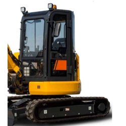 Mini-pelle - excavatrice avec débattement arrière nul - avec une flèche et un balancier plus robustes - Liugong 9035 E ZTS