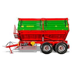 R 140 tasga benne agricole à tandem essieu - romsan - capacité de 14000 kg