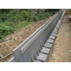 Éléments préfabriqués pour mur de soutènement en plastique recyclé noir - 50x50x55cm - robuste et durable