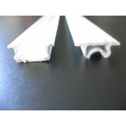 Clip Oméga PVC + Clé PVC - Barre de 4 m pour profils, tubes et pannes alu