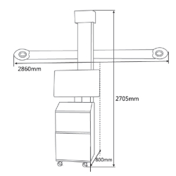 Banc de géométrie 3D avec caméras - potence fixe
