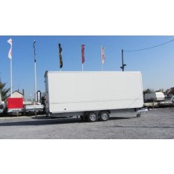 Remorque fourgon Humbaur 5228 - 2 essieux freinés - parois sandwich 45 mm - 29 m3