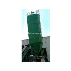 Silo à ciment boulonné - CS-200 - Constmach - 200 tonnes avec plate-forme de maintenance entre les pieds