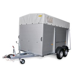 7930 - Remorque bétaillère aluminium HUMBAUR - PTAC 2400 kg - Carry Remorques