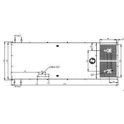 Groupe électrogène industriel Canopy Drawing - AP110 - Capacité 240L - Couleur RAL 1015