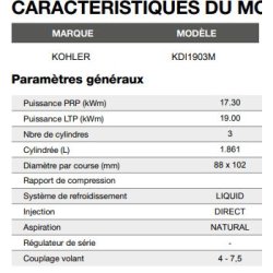 (IK-022) Groupe électrogène industriel 20 kVA PRP / 22 kVA LTP - Inmesol - Moteur diesel Kohler - Tension 400/230