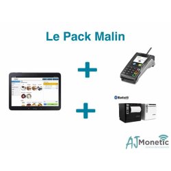 Tablette caisse AJ Monetic - Samsung 10.5 pouces avec support et imprimante sur secteur