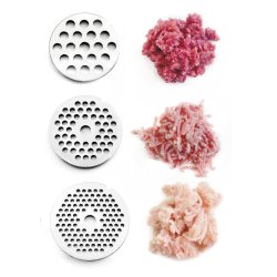 Hachoir à viande STRONG 800W Professionnel - 3 disques inox - 4 accessoires inclus - Marque LACOR