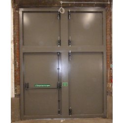 Porte anti-inondation Flo-Secur ST - acier étanche 840mm - options barre anti-panique et coupe-feux