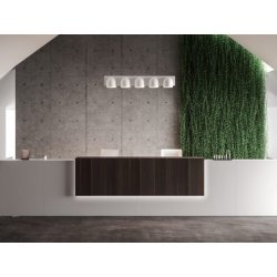 Banque d'accueil contemporaine FUNNY - Éclairée LED, design moderne et personnalisable
