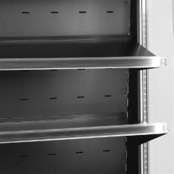 Vitirine réfrigérée murale ouverte avec basse 640mm Profondeur 640mm ODC60 BLACK TEFCOLD