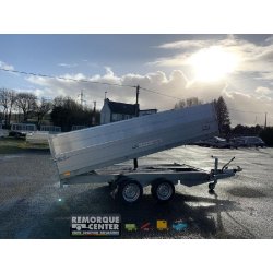 Remorque Tri-benne SARIS - K3 356 - 356 x 184 - PTAC : 2700 kg - 2 Essieux - Freinée