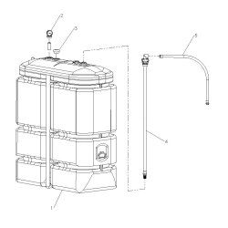 159044 - Cuves à carburants Renson - 750L - PEHD double parois avec traitement anti-UV