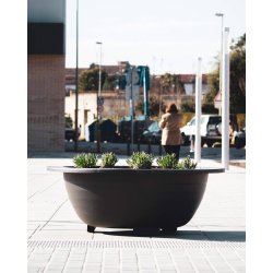 Jardinière Esferica UM1100M - acier avec traitement Ferrus résistant à la corrosion