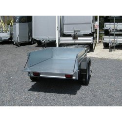 Remorque étanche polyvalente avec frein - DAXARA 239x4F - fabrication française, 1500 Kg PTAC
