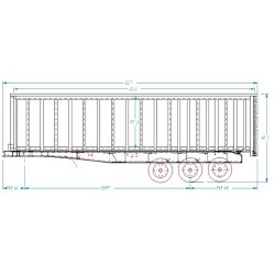 Benne alu tps ferraille - socari - volume : de 60 m3 à 65 m3