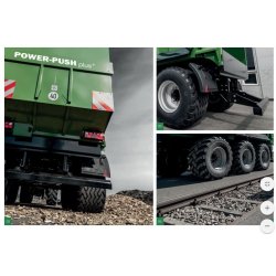 Power-push plus+ remorques agricoles à fond poussant - brantner - poids 14 à 34 t