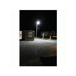 Lampadaire solaire urbain à LED en acier galvanisé de 4 m - 20 W - 1800 lumens - ARL-PB002-MG-1T - Détection crépusculaire et IP65