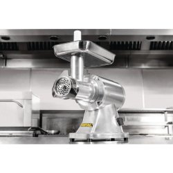 Hachoir à viande professionnel Buffalo - usage intensif - 250 kg/heure - 230 V - acier inoxydable AISI 304
