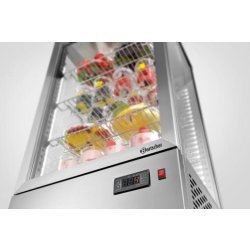 Mini-vitrine réfrigérée 78L, inox A2CH 700478G Bartscher