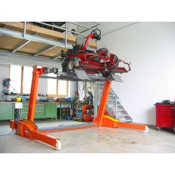 Pont élévateur mobile FA-TORO - 2,75 t / 2,3 m - électro-hydraulique, rampes d'accès et bras télescopiques
