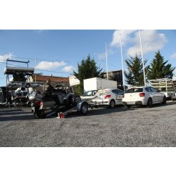 Remorque freinée de fabrication française à structure spécifique châssis très renforcé pour le transport can am spyder - erde - expert plm 170f