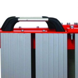 Plateforme pliante pour sortie équerre en aluminium