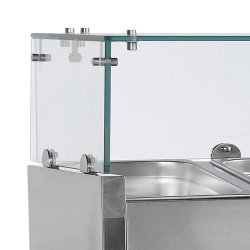 Vitrine réfrigérée GN1/4 GVC33-120 Inox L1200mm 32373 TEFCOLD