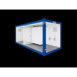 Conteneur sanitaire WC 10' - Hygiéniques, propres et fiables - Différentes tailles et équipements - Containex
