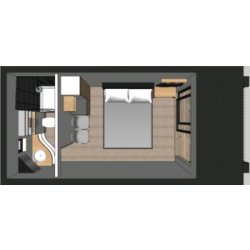 Studio de jardin - My Garden Loft - 6,80 x 2,90 m - 20 m² extérieur et 17 m² intérieur - configuration studio, guest-house ou chambre hôtelière