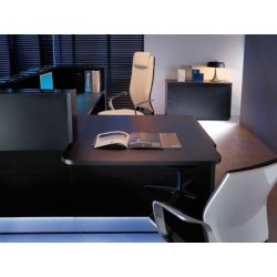 Banque d'accueil LINEA - Verre et lumière moderne, style minimaliste et modulaire