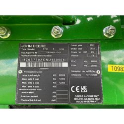 Moissonneuse batteuse JOHN DEERE S780 – 2022 - Coupe 10,70 m - Climatisation, Cabine Confort - Faibles heures