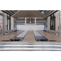 Ensacheuse automatique de flacons - conditionnement thermoplastique en LDPE avec tapis transporteur et palettiseur