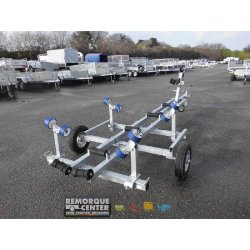 Chariot de mise à l'eau et manutention - remorque cassante - 1 essieu - PTAC : 900Kg - Référence SW700Ma12 - Sun Way
