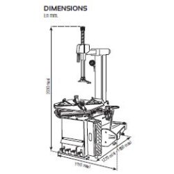 As944dvw - Monte/Démonte-pneus automatique Provac avec blocage extérieur de 10 à 24 pouces