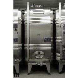 Cuve inox parallélépipédique vinicole - Inox 316L/304L - Régulation thermique et finitions personnalisées