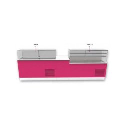Vitrine neutre pour pâtisserie et sandwichs - Froid ventilé - Perla 200 N - Référence: PERLA 200 N SD