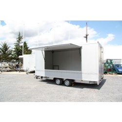 Remorque fourgon Humbaur 5232 - 2 essieux, panneaux sandwich 45 mm, PTAC 3500 kg