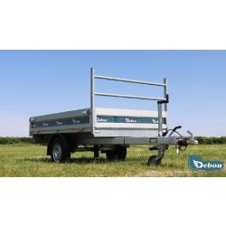 Benne DEBON PW0 LUX - 245 x 160 CM - 1300 Kg - 1 essieu freiné - pompe électrique - PW0 LUX 1300