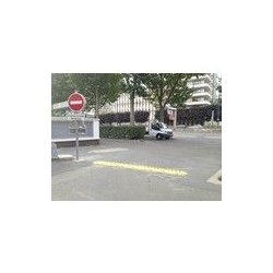 Herse anti-intrusion - Traffimex - Acier - Maximum 40 tonnes - Hauteur dents 6 cm - Fixations béton fournies