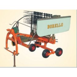 Abimac Borello 3.8 S - Andaineur rotatif - 3,80 m de largeur de travail - Châssis directeur et essieu tandem basculant