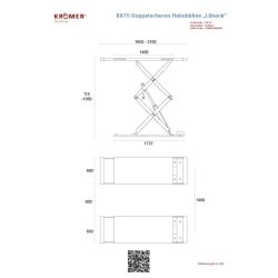 Pont élévateur à double ciseaux encastré pour votre atelier automobile  - XX75 KROEMER