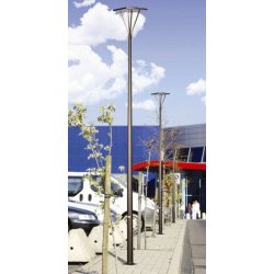 Mât d'éclairage public - aluminium - gamme CC droits - hauteur 4 à 6m - diamètre base 120 mm