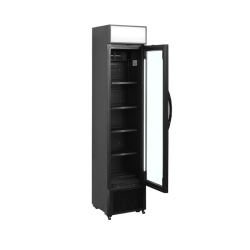 Vitrine réfrigérée verticale 1 porte AURA - 114L - 435x505mm - 2013mm - froid positif ventilé