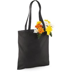 Sac shopping à anses longues - 100% coton - Réf: W101 - Marque Westford Mill - 140 g/m²
