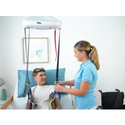 Lève-personne électrique sécurisé - capacité de levage de 200 kg pour utilisation à domicile, en collectivité ou en milieu hospitalier - invacare robin