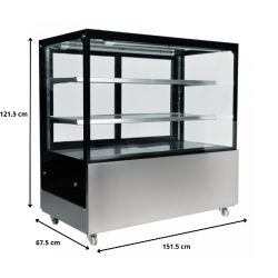 Vitrine d'exposition - différentes dimensions disponibles - Référence VP1500